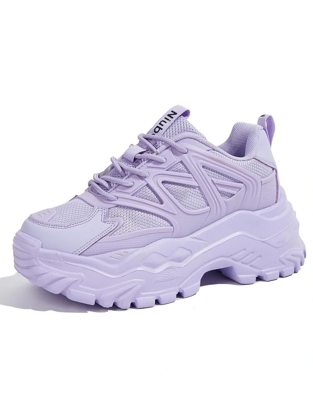 New Lilac Platform Chunky Dad Sneakers